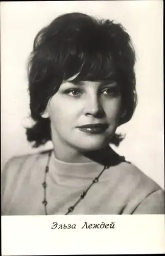 Ak Schauspielerin Elsa Leschdej, Portrait, UdSSR