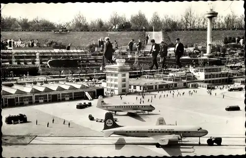 Ak Den Haag Südholland Niederlande, Miniatuurstad Madurodam, Vliegveld, Flugplatz