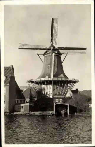 Ak Nordholland, Meelmolen De bleeke Dood te Zeendijk