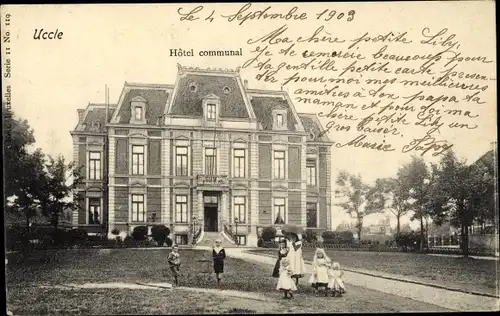 Ak Uccle Ukkel Brüssel, Hotel communal