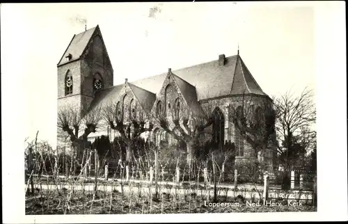 Ak Loppersum Groningen, Ned. Herv. Kerk