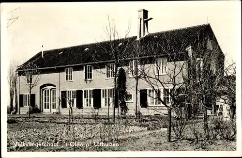 Ak Uithuizen Groningen Niederlande, Volkshogeschool 't Oldörp