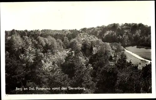 Ak Berg en Dal Gelderland Niederlande, Panorama vanaf den Sterrenberg