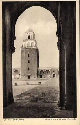 Ak Kairouan Tunesien, Minaret de la Grande Mosquee