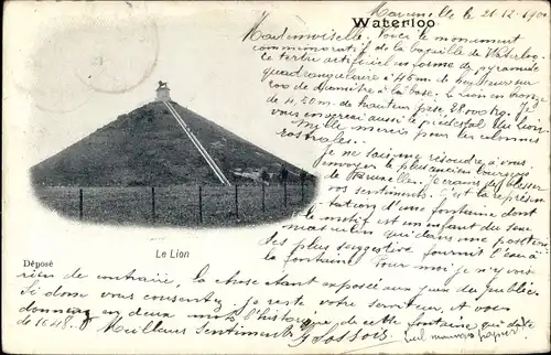 Ak Waterloo Wallonisch Brabant, Le Lion