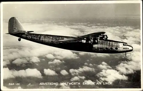 Ak Britisches Passagierflugzeug, Armstrong Whitworth Ensign Air Liner, G ADSR