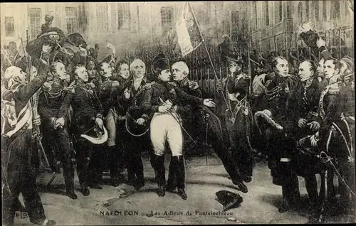 Künstler Ak Les Adieux de Napoleon à Fontainebleau, 20 Avril 1814