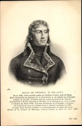 Ak Desaix de Veygoux, Portrait