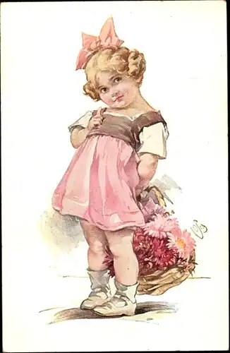 Künstler Ak Portrait von einem Mädchen in rosa Kleid, How sweet you are