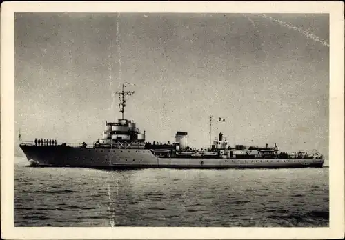 Ak Französisches Kriegsschiff, Chamois, Aviso
