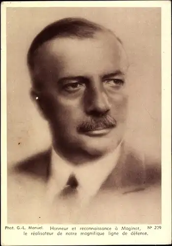 Ak André Maginot, Französischer Politiker, Portrait