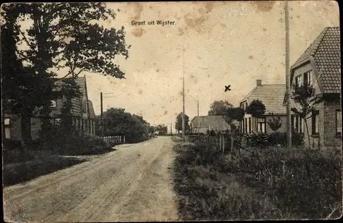 Ak Wijster Midden Drenthe, Straßenpartie, Häuser