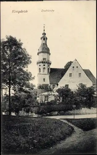 Ak Königsbrück in der Oberlausitz, Stadtkirche