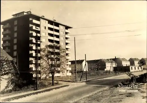 Ak Cunnersdorf Pirna an der Elbe, Hochhaus