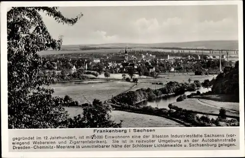 Ak Frankenberg an der Zschopau Sachsen, Totale