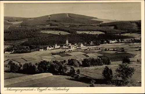 Ak Johanngeorgenstadt Erzgebirge, Panorama, Plattenberg