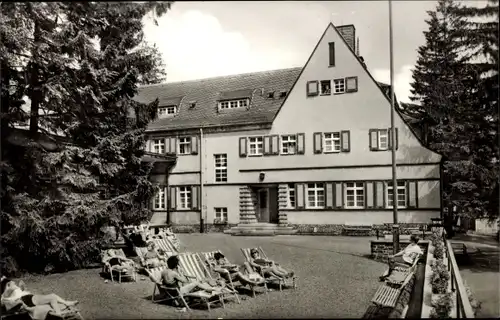 Ak Grünhain in Sachsen, Genesungsheim, Elterleiner Straße