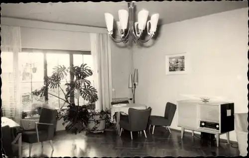 Ak Grünhain Beierfeld im Erzgebirge Sachsen, Genesungsheim II, Klubraum