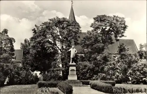 Ak Delitzsch in Nordsachsen, Dr.-Schulze-Delitzsch-Denkmal