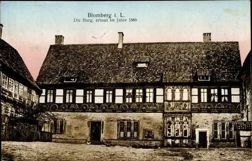 Ak Blomberg in Lippe, Burg aus dem Jahre 1569