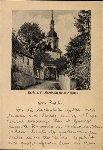 Ak Nerchau Grimma in Sachsen, Ev.-luth. St. Martinskirche