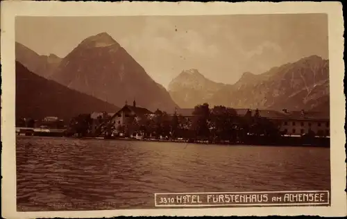 Ak Eben am Achensee in Tirol, Hotel Fürstenhaus