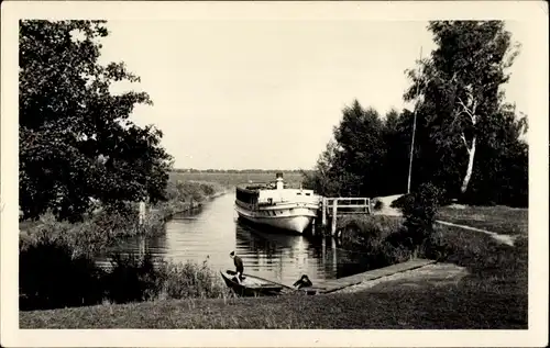 Ak Kolberg in der Mark, Hafen, HO-Gaststätte Strandkasino