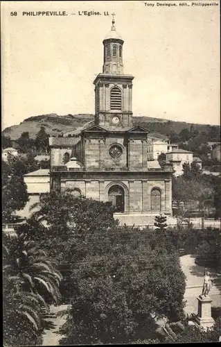 Ak Philippeville Skikda Algerien, L'Eglise