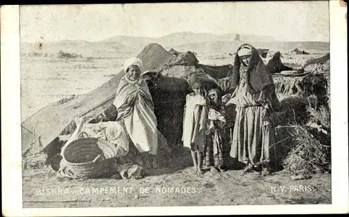 Ak Biskra Algerien, Campement de Nomades