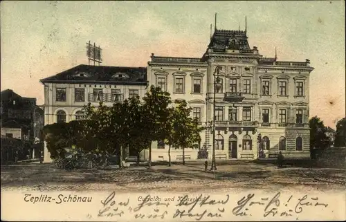 Ak Teplice Teplitz Schönau Reg. Aussig, Kursalon und Kaiserbad