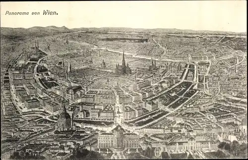 Ak Wien 1 Innere Stadt, Panorama
