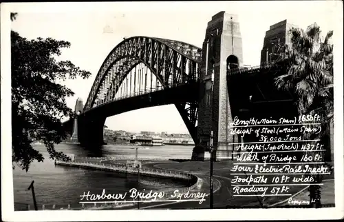Ak Sydney Australien, Harbour Bridge