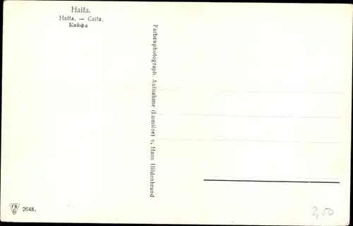 Ak Haifa Israel, Blick auf die Stadt