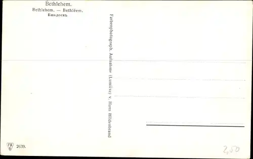 Ak Bethlehem Palästina, Teilansicht des Ortes