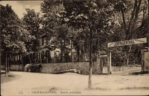 Ak Gœrsdorf Goersdorf Görsdorf Elsass Bas Rhin, Hotel Restaurant Liebfrauenthal