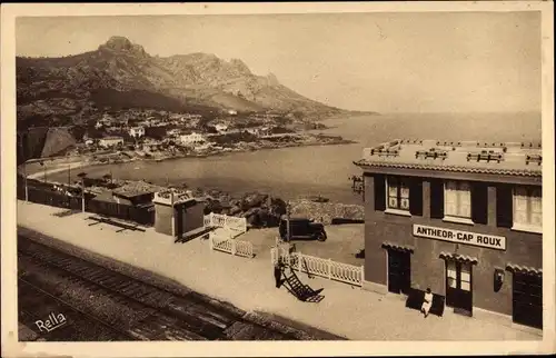 Ak Anthéor Cap Roux Saint Raphaël Var, La Gare