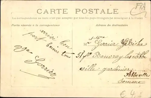 Ak Pierrepont sur Avre Somme, Route de Montdidier