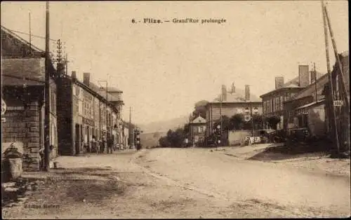Ak Flize Ardennes, Grande Rue