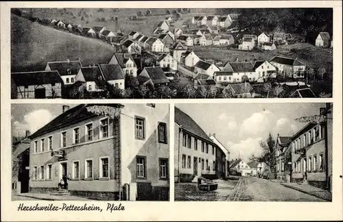 Ak Herschweiler Pettersheim in der Pfalz, Gasthaus zur Post, Straßenansicht