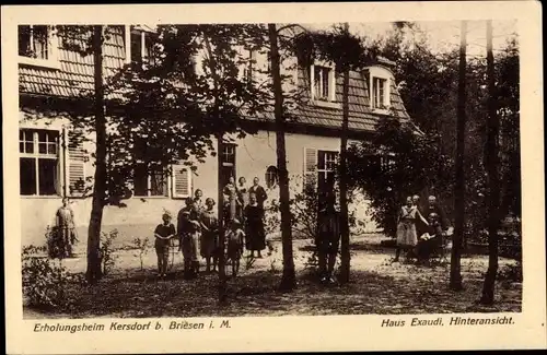 Ak Kersdorf Briesen in der Mark, Haus Exaudi, Kindererholungsheim