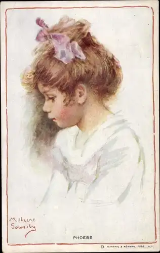 Künstler Ak Sowerby, M., Phoebe, Mädchenportrait
