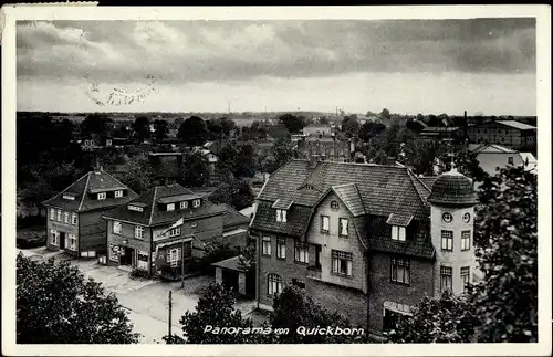 Ak Quickborn in Holstein, Stadtpanorama