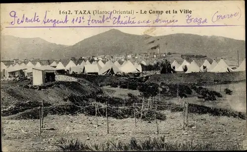 Ak Taza Marokko, Maroc Oriental, Le Camp et la Ville