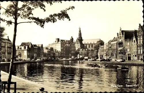 Ak Haarlem Nordholland Niederlande, Spaarne