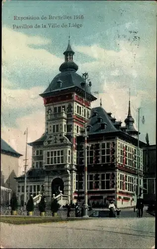 Ak Bruxelles Brüssel, Weltausstellung 1910, Pavillon de la Ville de Liège