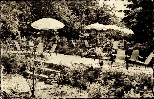 Ak Doorwerth Gelderland, Vacantie Pension De Waayenberg, Terrasse