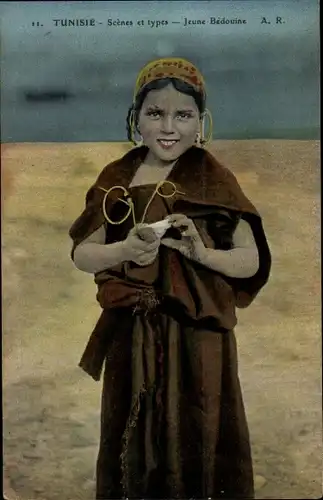 Ak Tunesien, Scenes et tyes, Jeune Bedouine