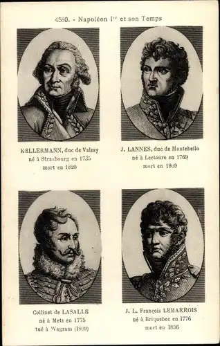 Ak Napoleon 1er et son Temps, Kellermann, Lannes, Lasalle, Lemarrois