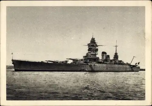 Ak Französisches Kriegsschiff, Le Dunkerque, Cuirasse