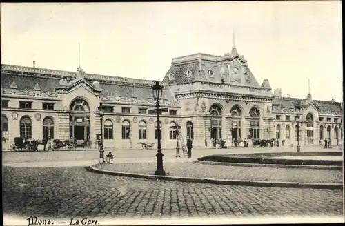 Ak Mons Wallonien Hennegau, la Gare